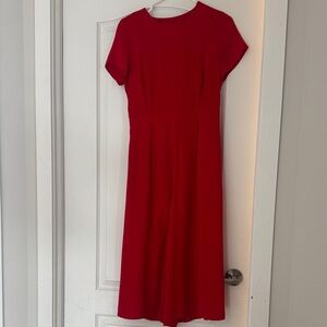 Naked Zebra Red Short Sleeve Jumpsuit